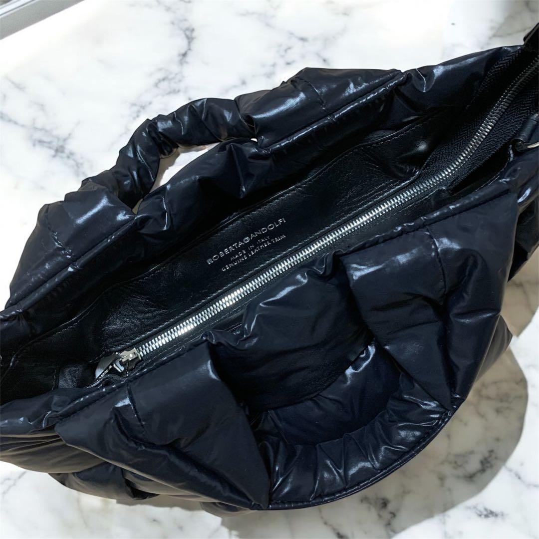 【美品】ロベルタガンドルフィ 2WAY ショルダー　バッグ ブラック
