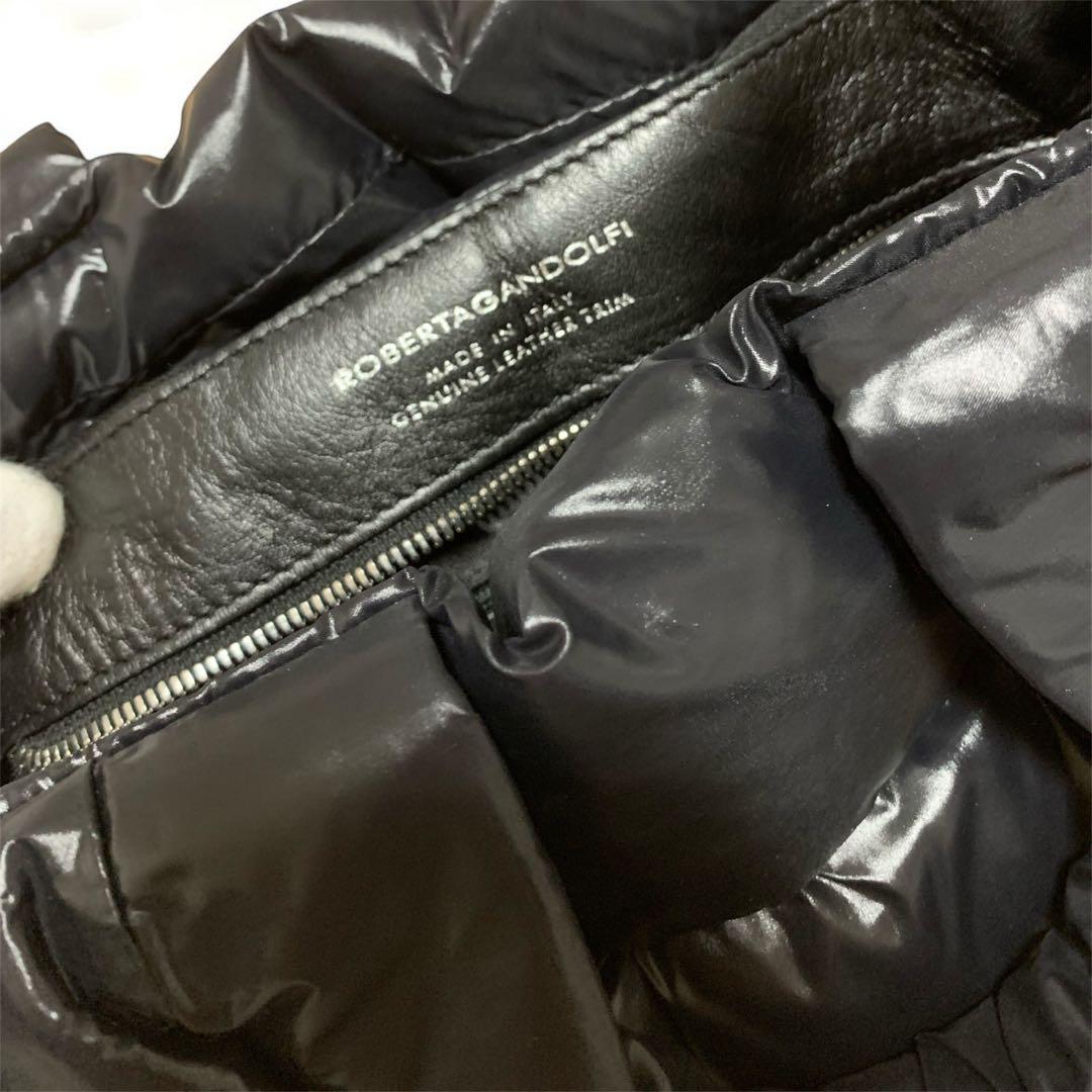 【美品】ロベルタガンドルフィ 2WAY ショルダー　バッグ ブラック