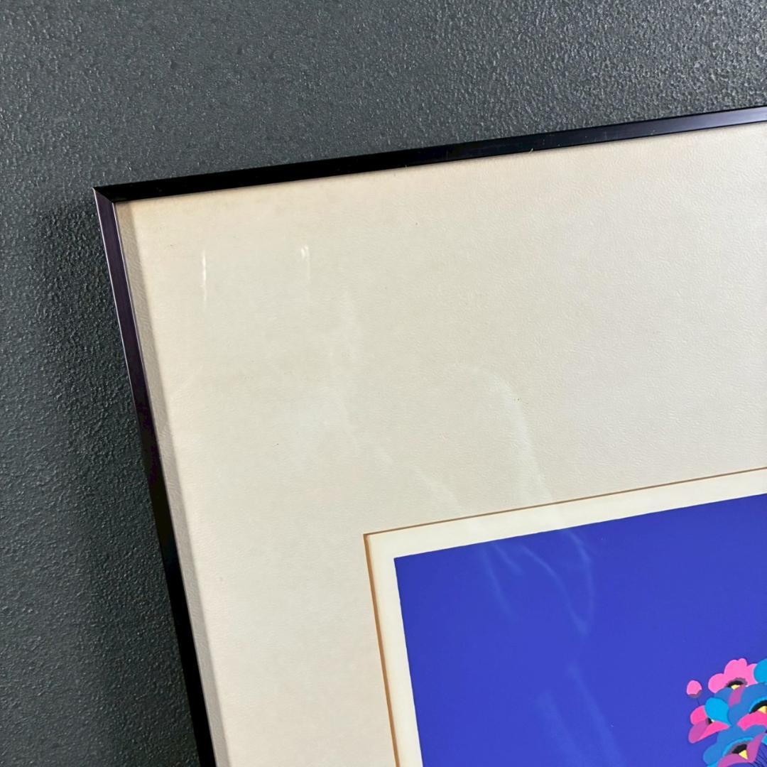 国武久巳「花」シルクスクリーン 直筆サイン入り 額装 グラフィック