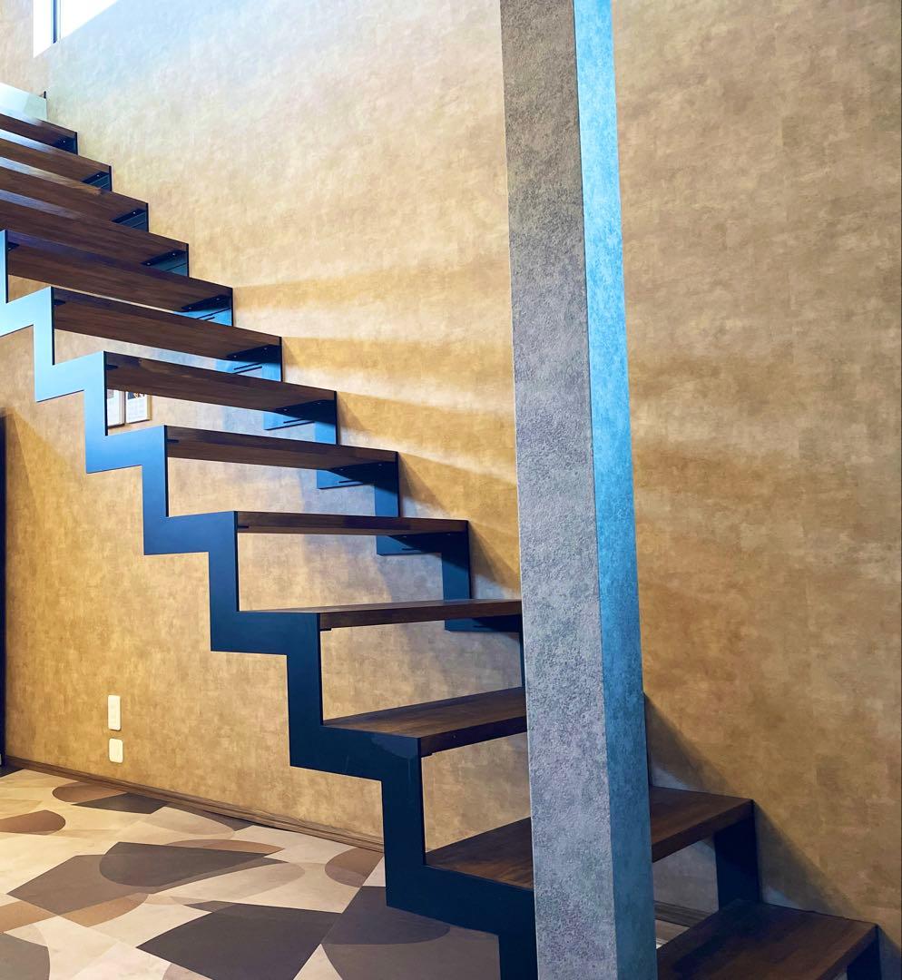 アイアン階段 手摺 製作 手すり オーダー おしゃれ ロフト スキップ