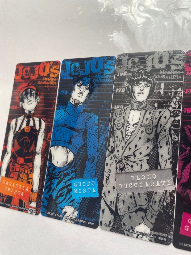 非売品】ジョジョ5部 黄金の風 購入特典 クリアブックマーク - メルカリ