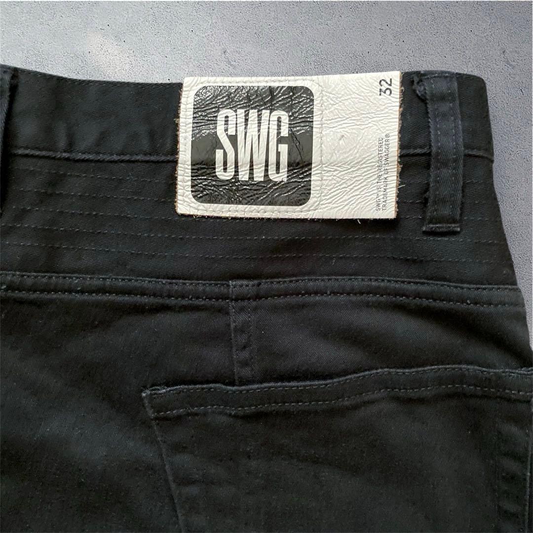 パンツ archive swagger sarrouel black jeans y2k