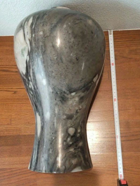 重量感！『高麗大理石壺(開運の壺) 証明書付き』高さ：約36cm重さ：約