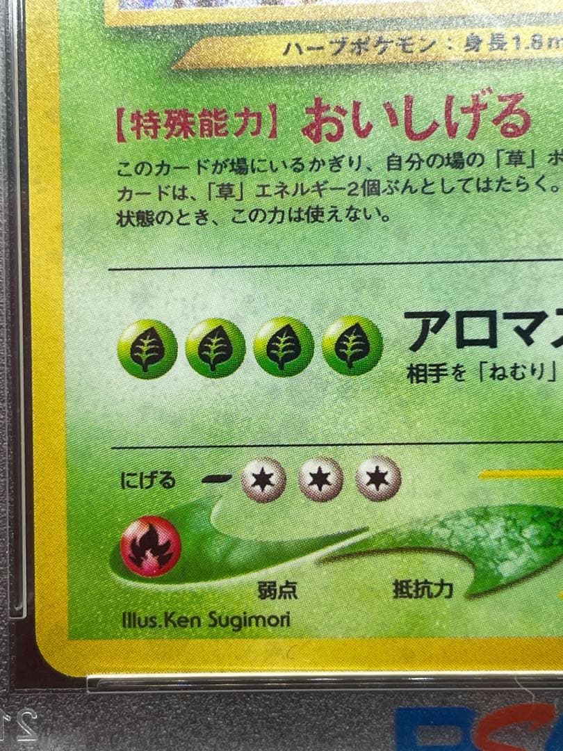 メガニウム 旧裏　psa8 154 金、銀、新世界へ... ポケモンカード