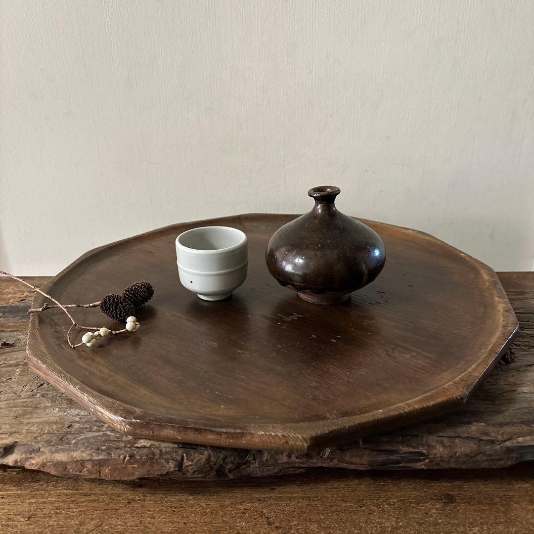 李朝十二角膳天板その63 盆.古道具.骨董品.韓国骨董.