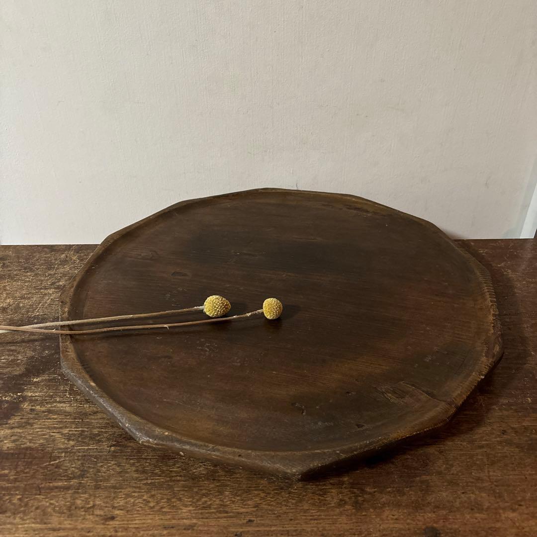 李朝十二角膳天板その63 盆.古道具.骨董品.韓国骨董.