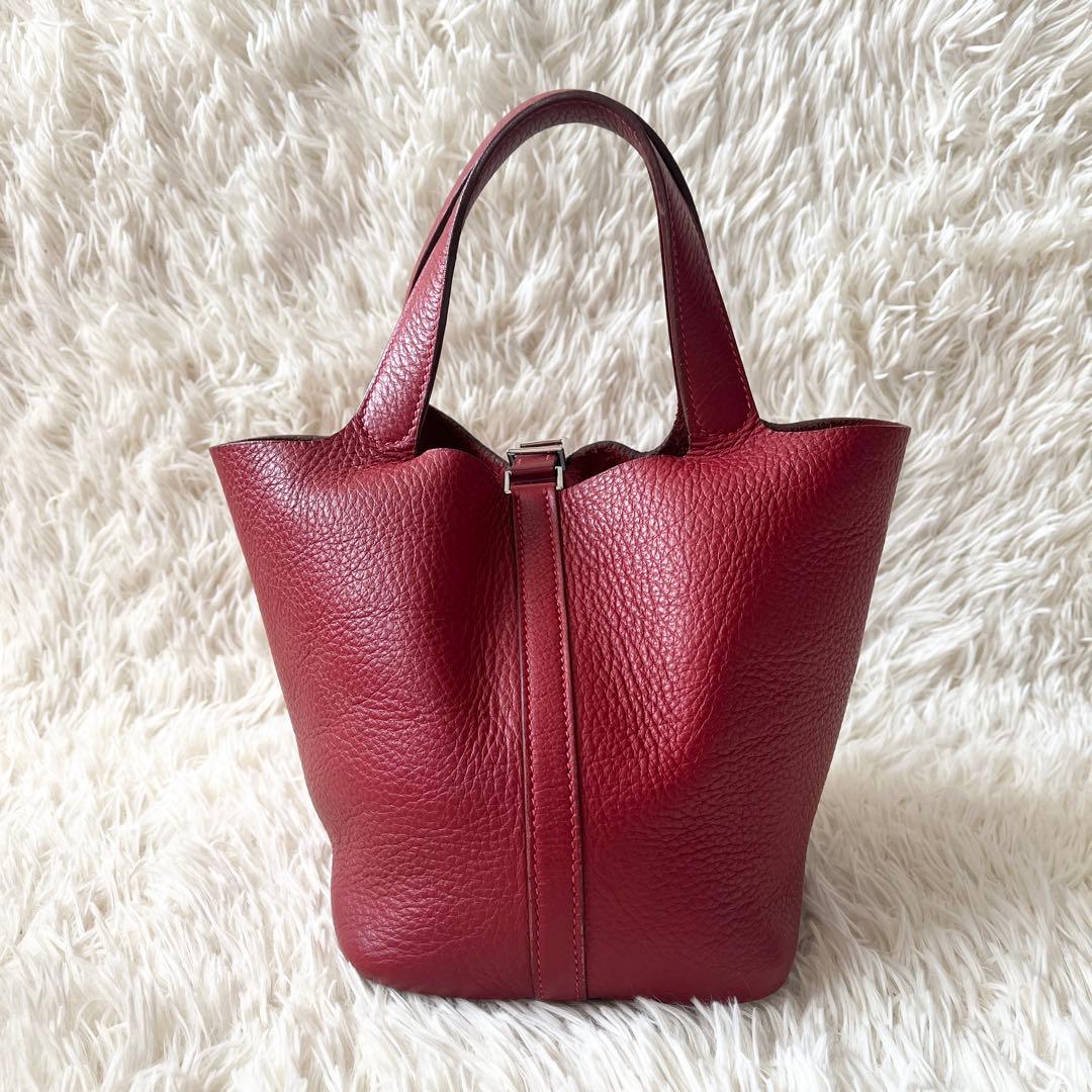 HERMES ハンドバッグ　ピコタン　PM トリヨンクレマンス　ルージュ