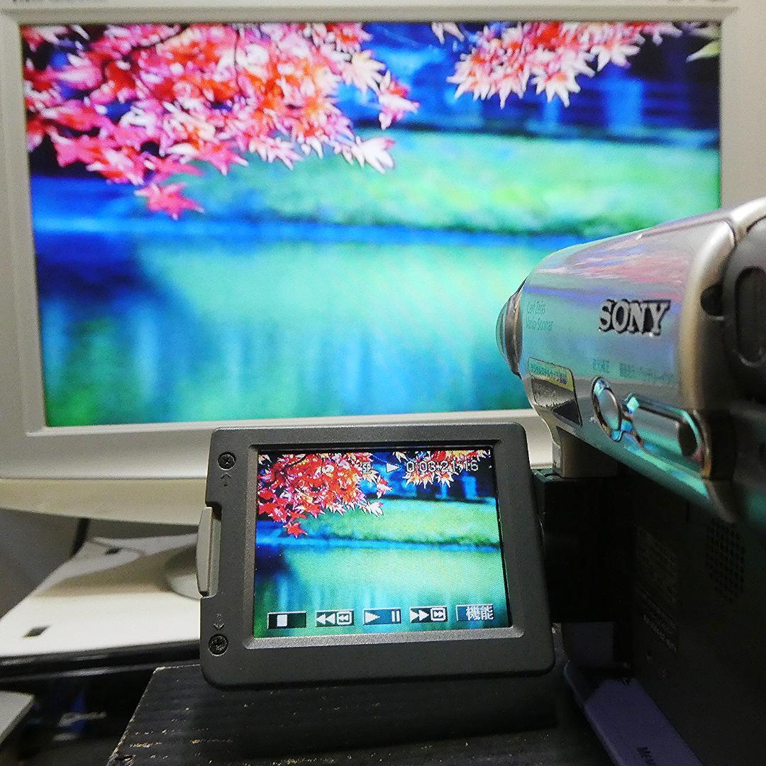 動作品ソニー DCR-TRV33 MiniDVビデオカメラ　DVDダビングに最適