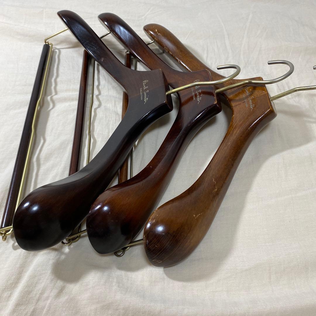 Paul Smith Collection ポールスミス 木ハンガー 3本セット ポール