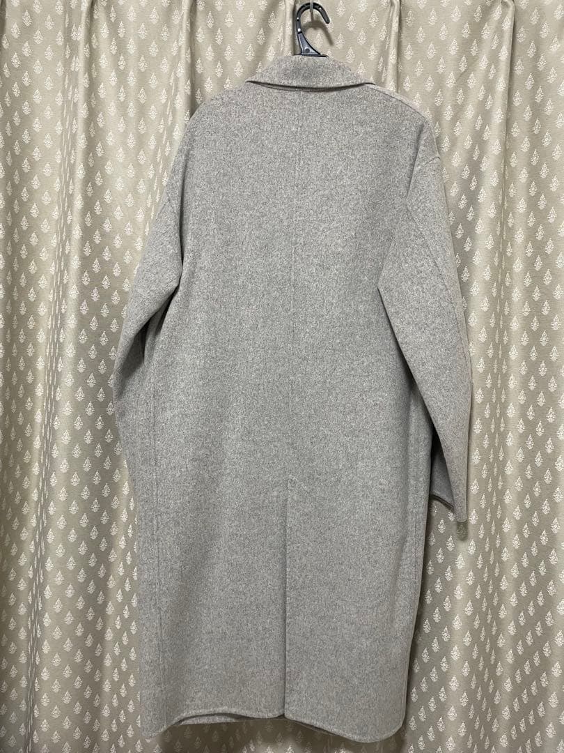 フレームワーク SUPER160'sダブルブレストコートグレー36 ベイクルーズ