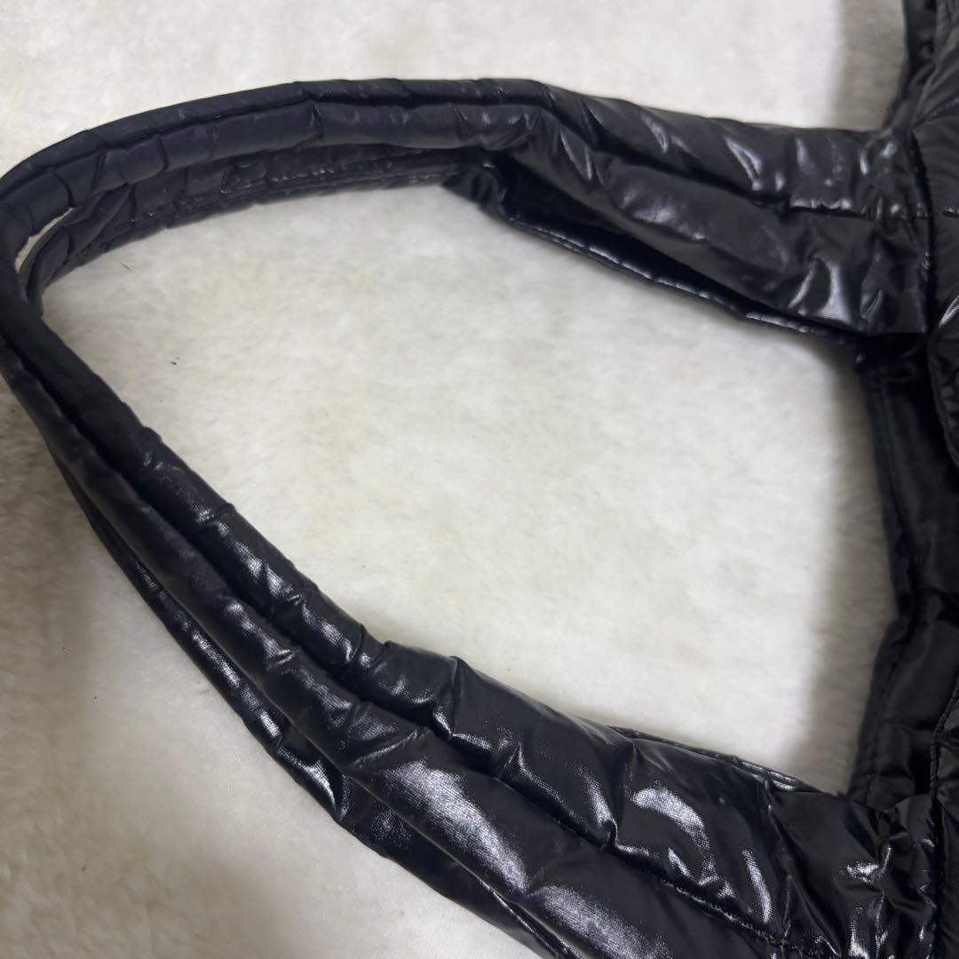 【希少】DIESEL ディーゼル トートバッグ ステッチロゴ ダウン ブラック