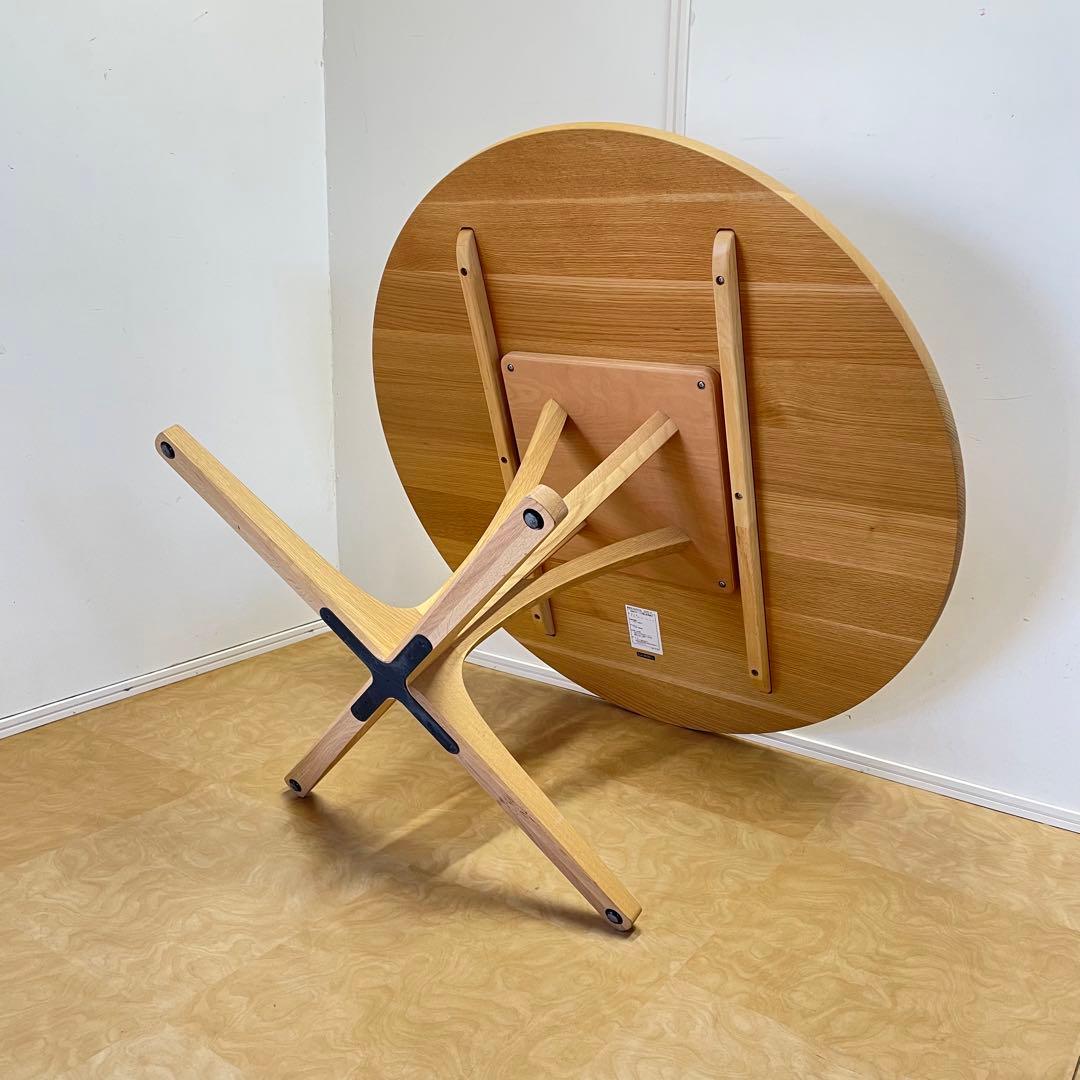 オニャンコポン カリモク 丸テーブル 幅120 ダイニングテーブル 円形