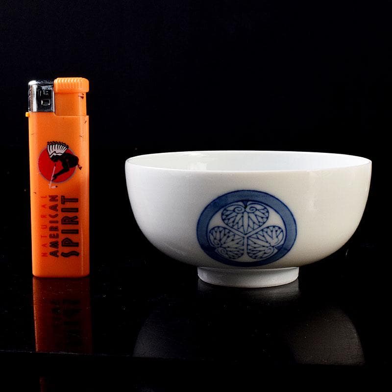 瀬戸焼 古陶園 竹鳳窯 伊藤伊平作 染付 葵紋 汲出茶碗