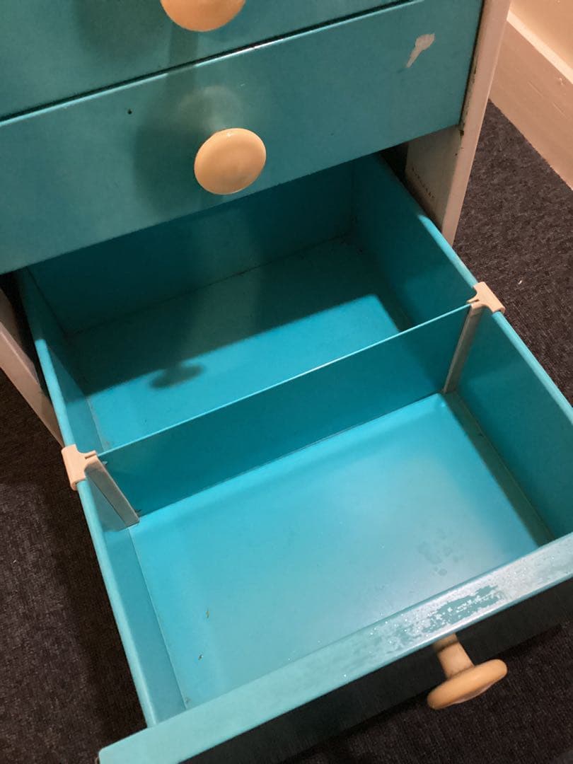 TOHO スチール キャビネット 引き出し 事務用品レトロポップカラー