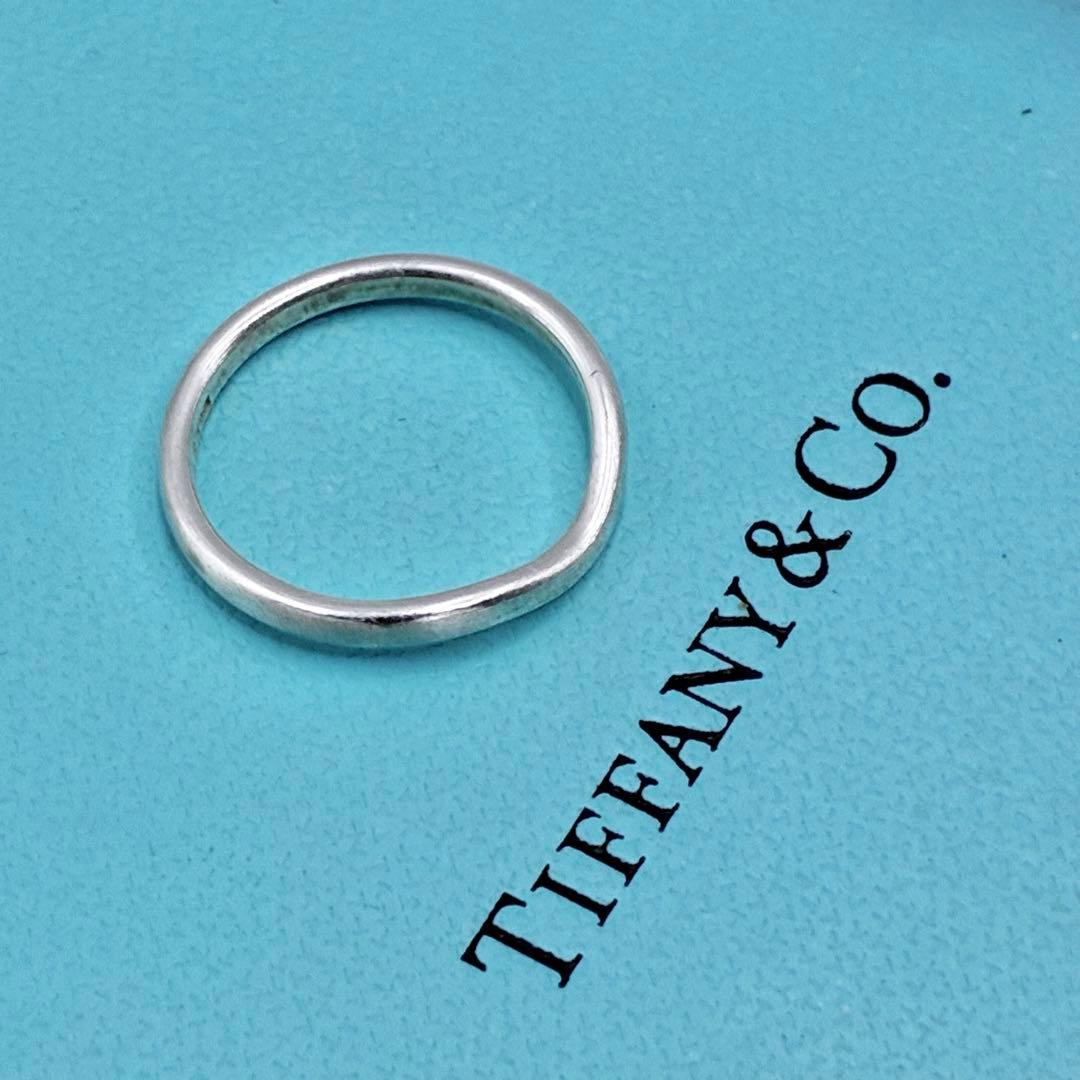 【美品】ティファニー　10.5号　カーブド　バンド　リング　指輪　シルバー