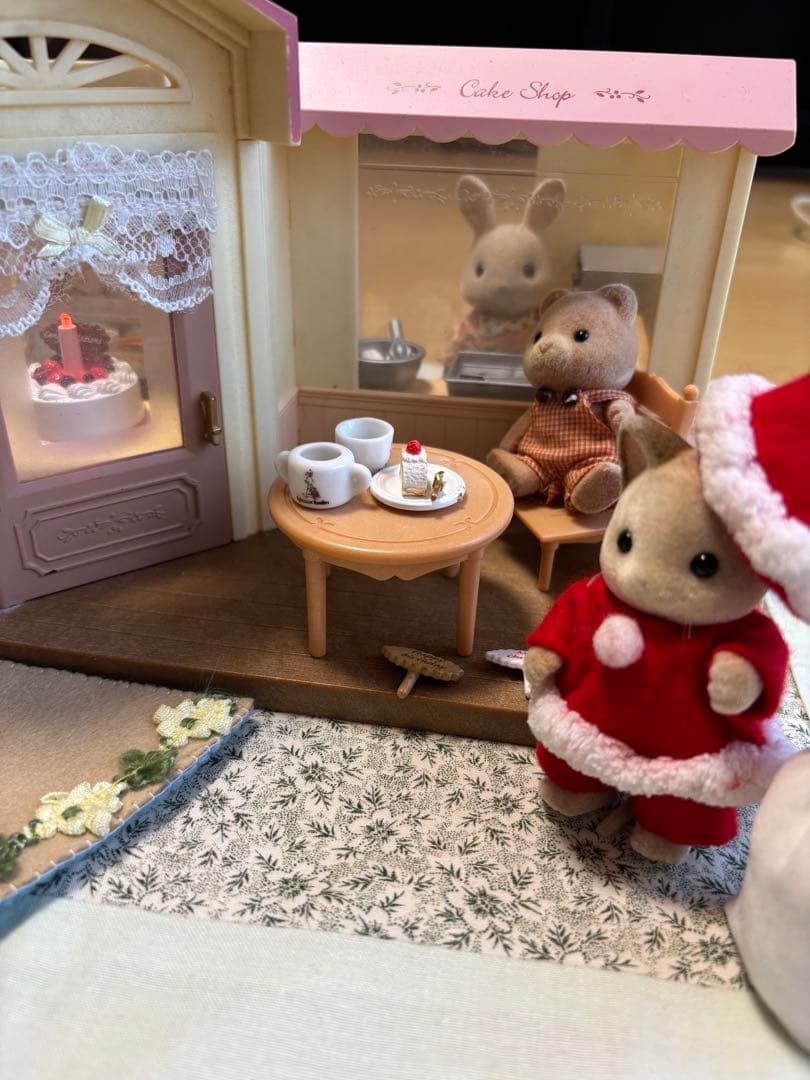 misen2014さま】vintage ୨୧ リアルファーのおすましワンちゃん 本物