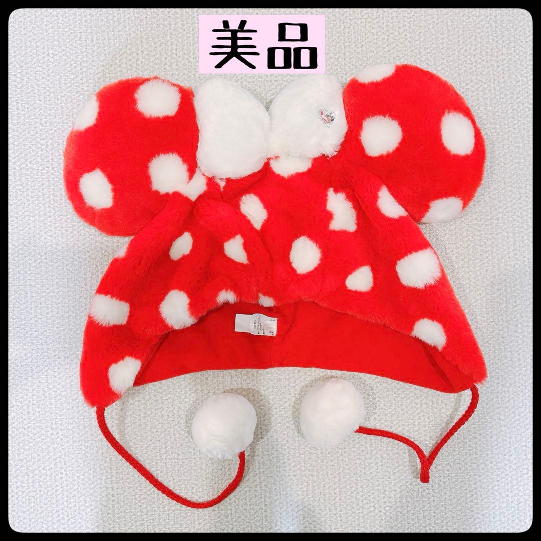 ディズニー ミニー ファンキャップ 赤 ドット リボン 58cm 美品 - メルカリ