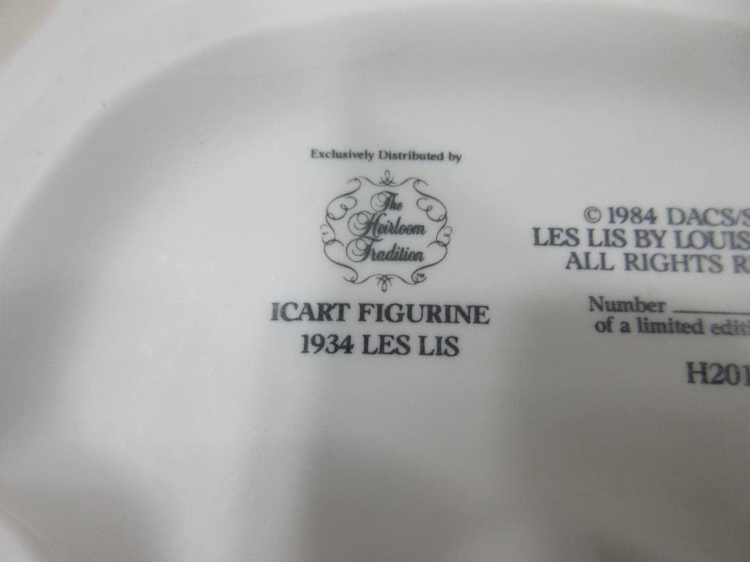 0907W ルイ・イカール リリー 磁器 フィギュア 欠けあり
