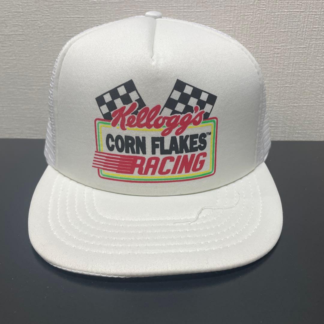 90s ケロッグ 白 キャップ 台湾製 - メルカリ