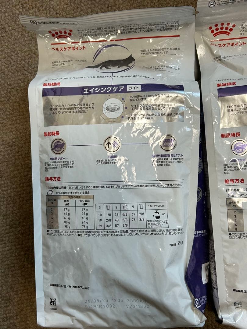 ロイヤルカナン エイジングケア ライト 4kg分 療法食 キャットフード