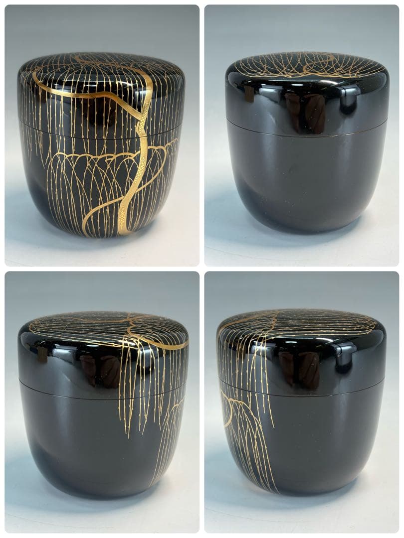 中古品】田崎昭一郎造 芽柳蒔絵棗（共箱） - メルカリ