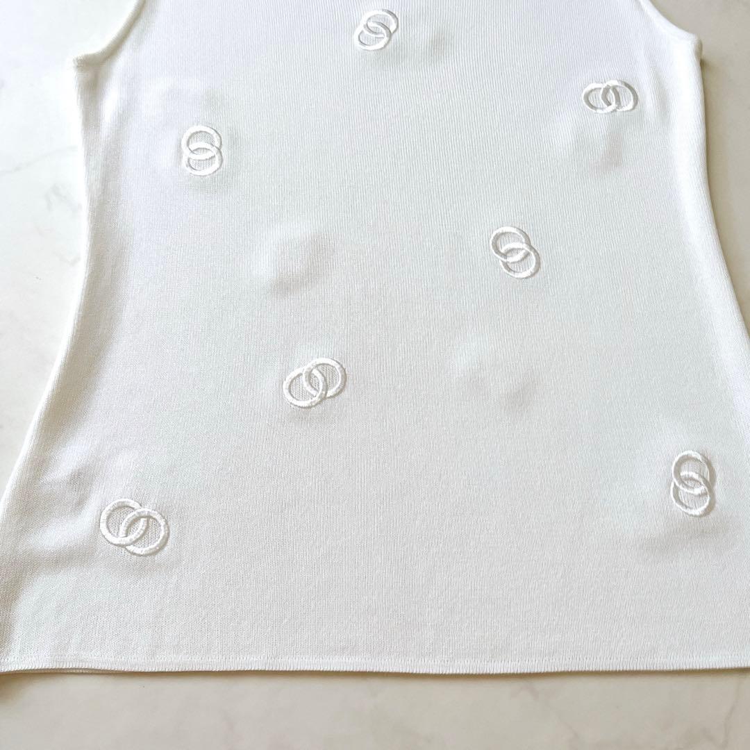 希少 CELINE ヴィンテージ タンクトップ マイケルコース期 刺繍 ロゴ