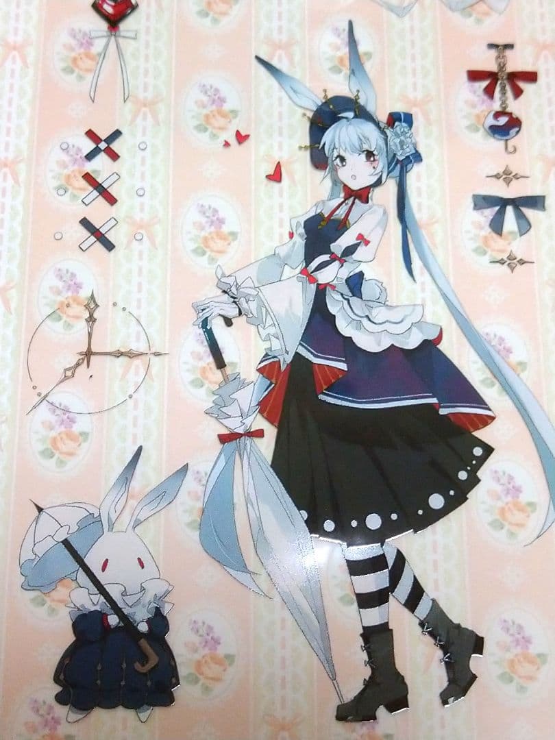 J471＃卯时三刻(PET)阅后即焚切り売り海外人物マステ女の子男の子うさ耳