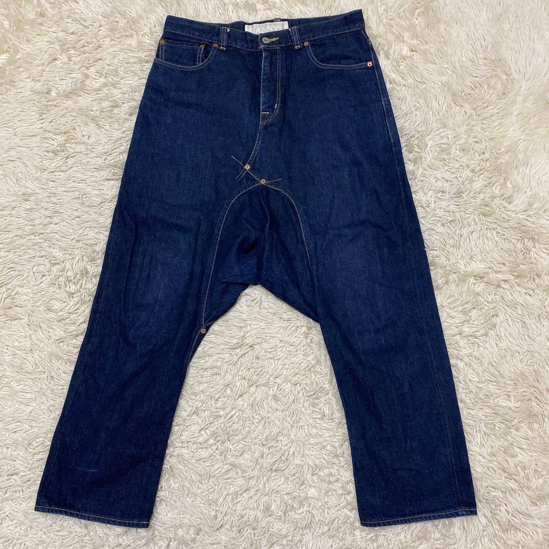 ガンリュウ　サルエルパンツ　デニム　コムデギャルソン　M 2013 GANRYU サルエルデニム indigo M ガンリュウ コムデギャルソン