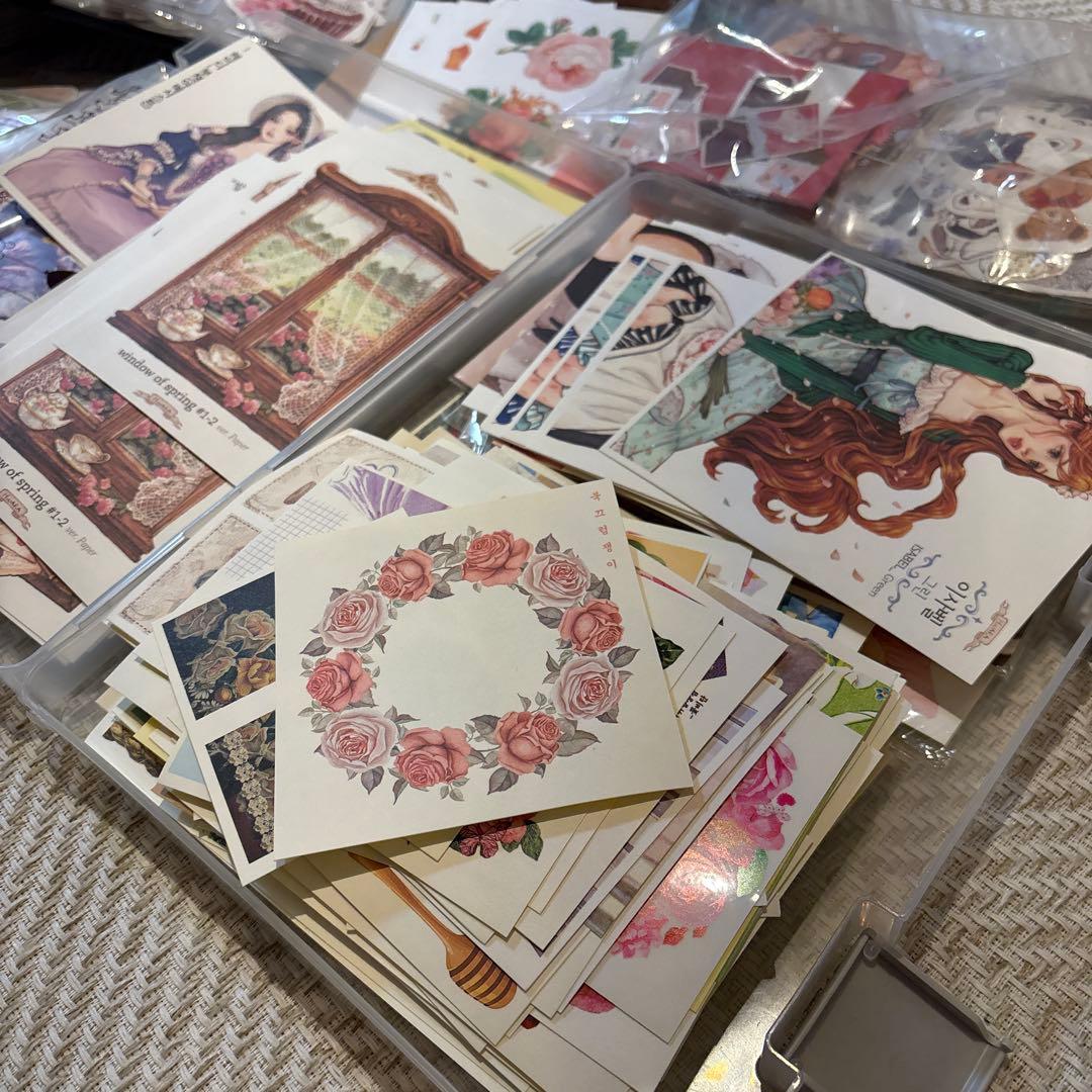 コラージュ素材 メモ帳 まとめ売り 紙モノ 大量 おすそ分けファイル