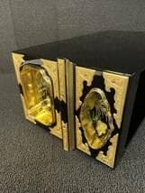 限定値下　まごころ堂　美品の箱　仏壇部品　木製　本金箔　金具付き　蒔絵　6060