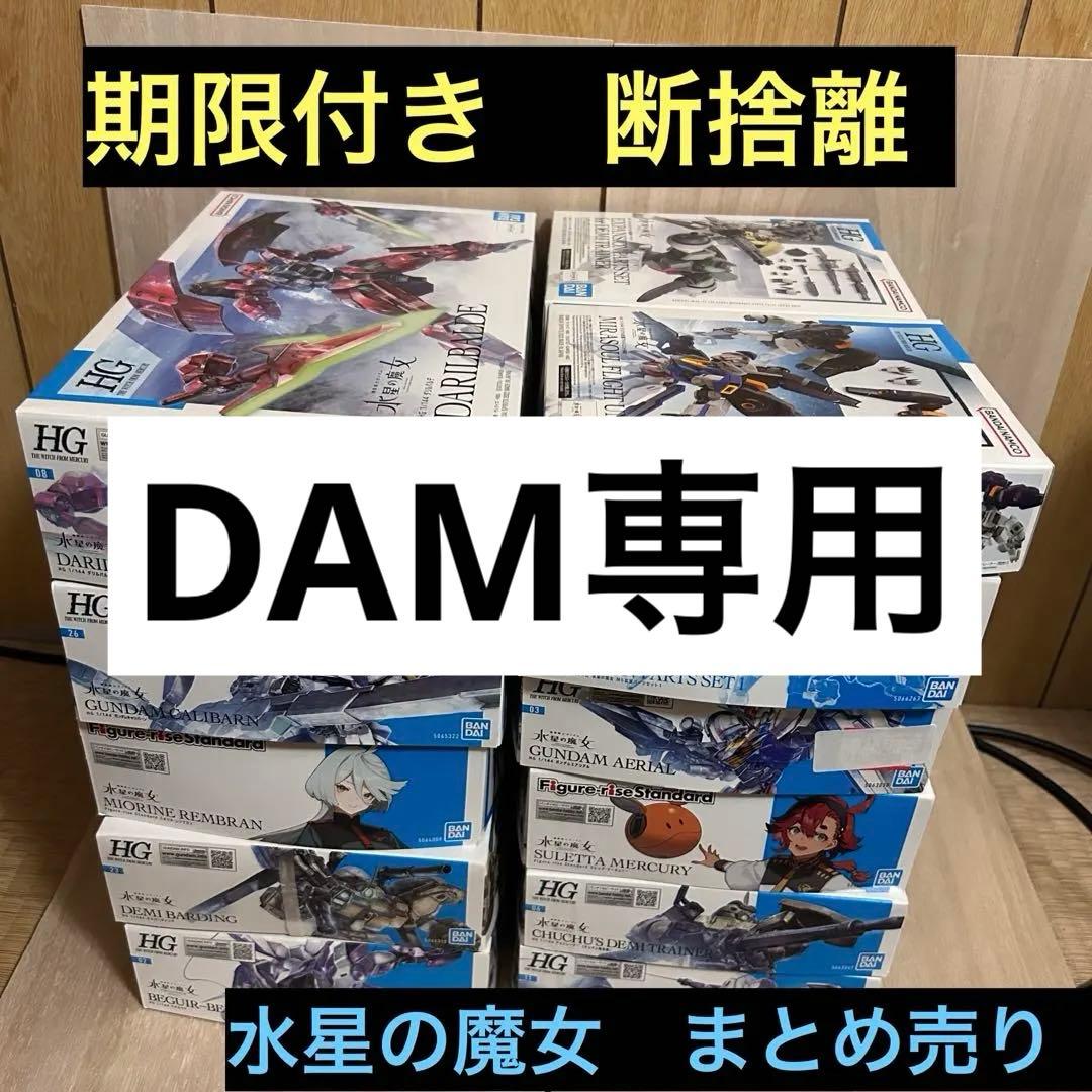 【DAM専用】水星の魔女 HG 1/144 まとめ売り DAM専用】水星の魔女 HG 1/144 まとめ売り