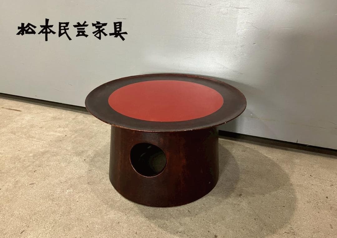 『matsumin』松本民芸家具 一閑張 朝鮮膳 サイドテーブル RWcen14 matsumin』松本民芸家具 一閑張 朝鮮膳 サイドテーブル RWcen14