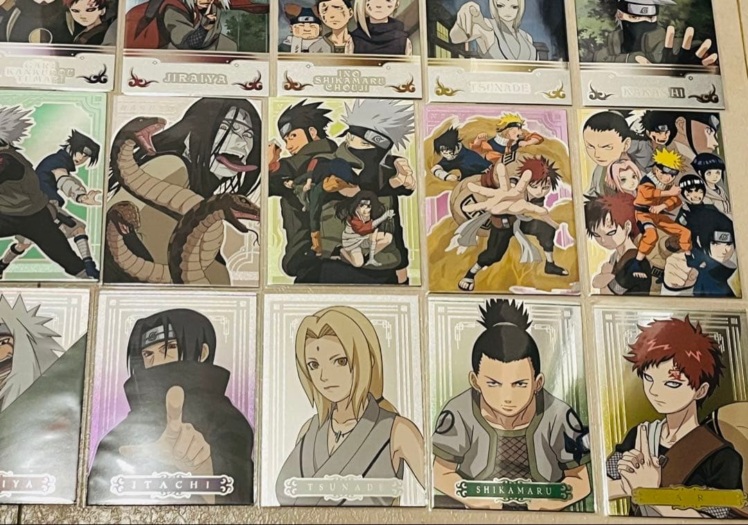 ナルト エッチングカード コレクション コンプ カカシ イタチ NARUTO