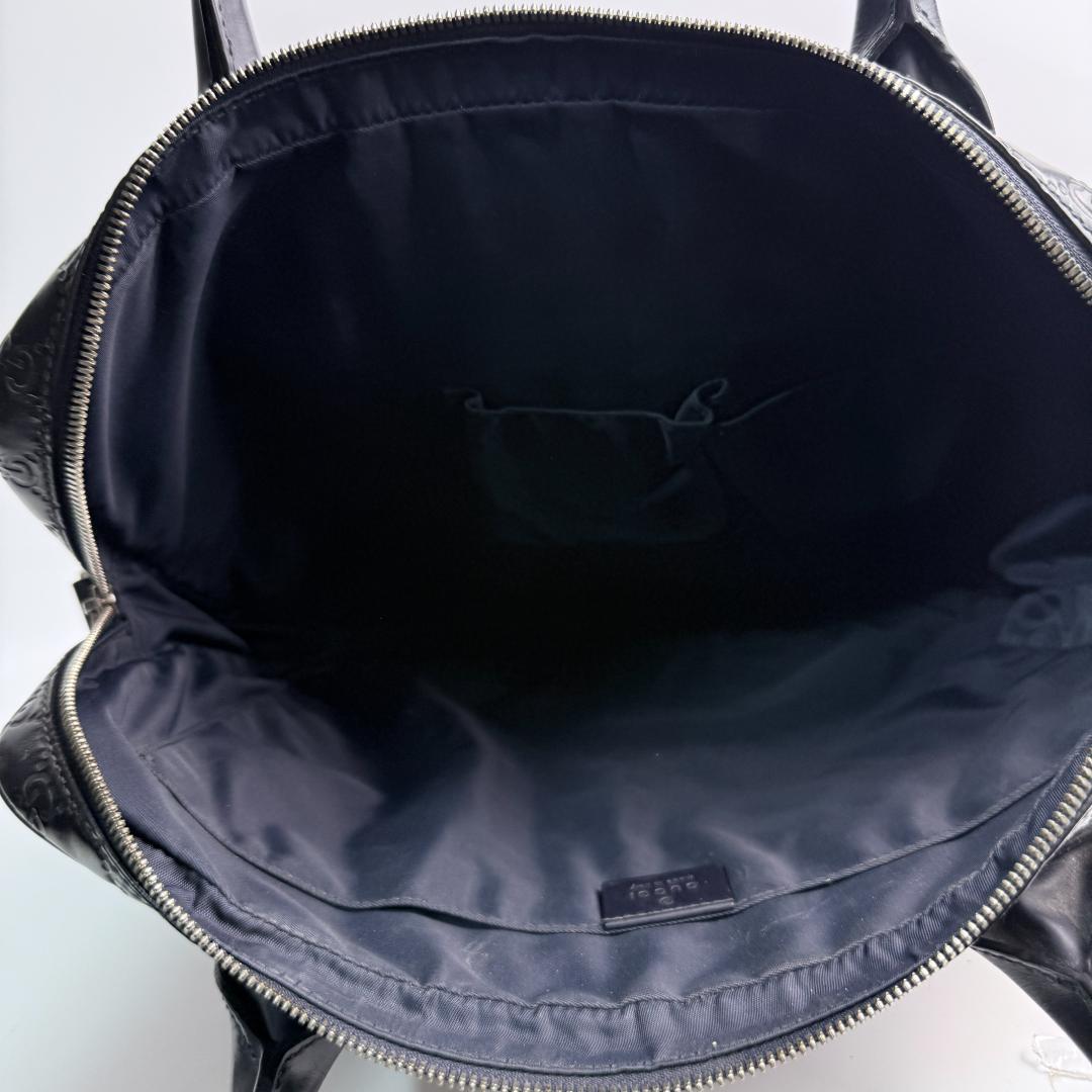 【美品】グッチ GGシマ ビジネスバッグ シェリーライン 濃紺
