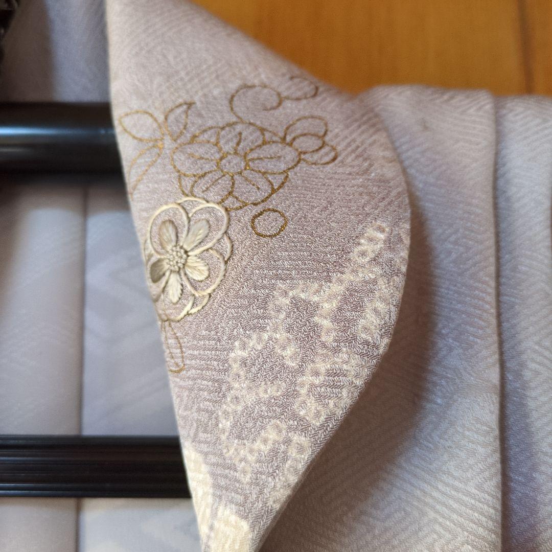 七五三３歳男の子正絹柄入り手縫いの被布（中綿無し）