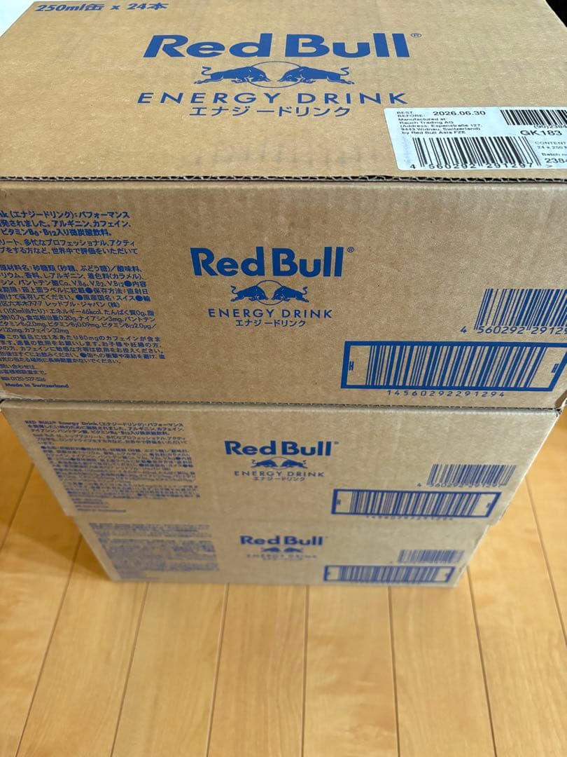 Red Bull エナジードリンク 250ml 24本入　3箱 レッドブル（RedBull） エナジードリンク 250ml ×24本 送料無料