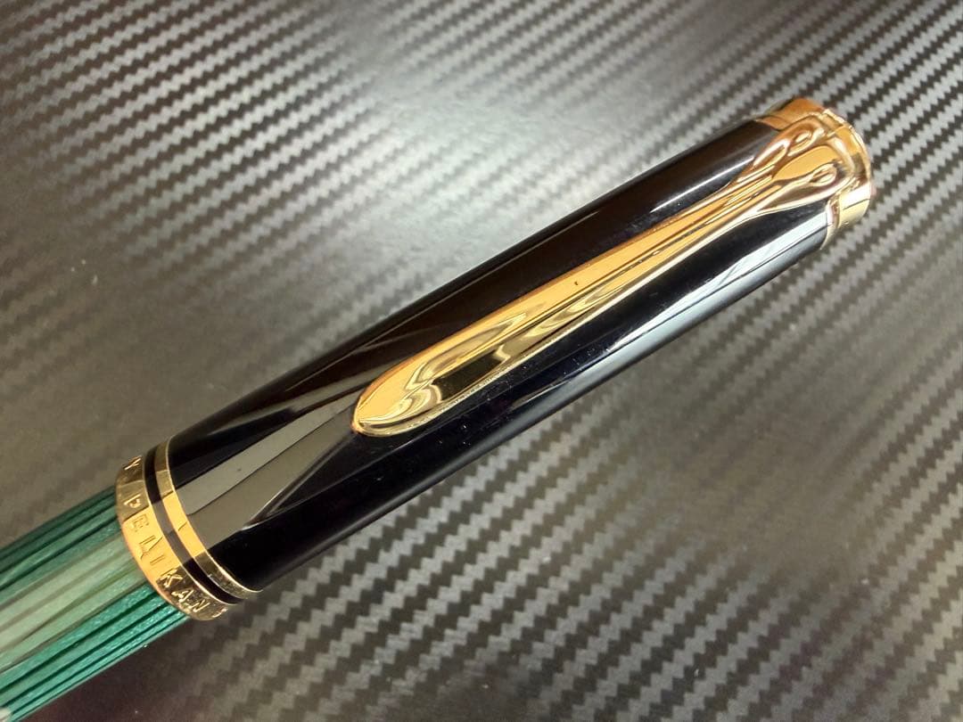 未使用に近い ペリカン スーベレーン M800 緑縞 F 細字 万年筆 - メルカリ