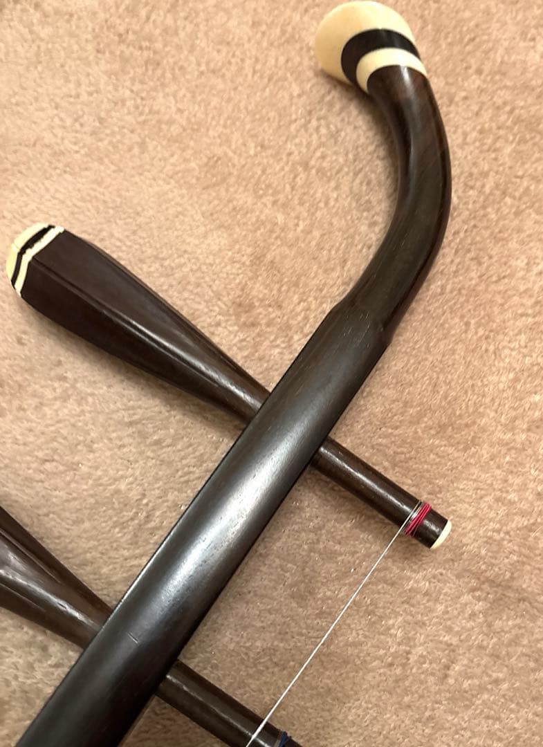 ［安いです］二胡　敦煌牌　老紅木　金星入り