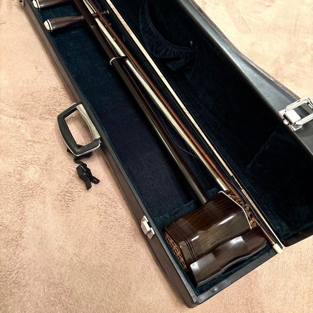 ［安いです］二胡　敦煌牌　老紅木　金星入り