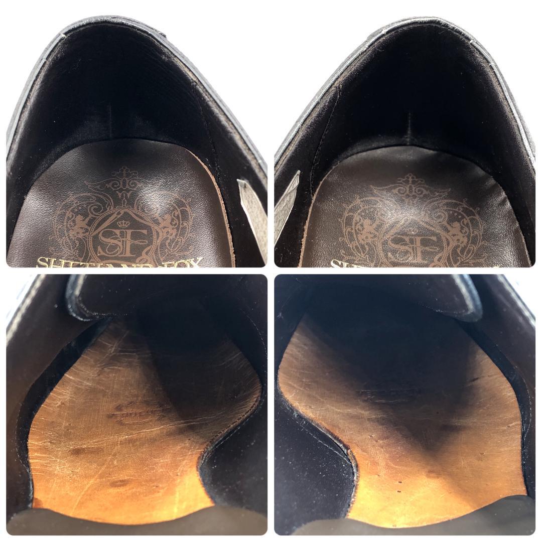 SHETLANDFOX 7 3016SF ストレートチップ 内羽根 黒