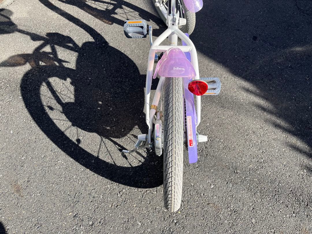 ラプンツェル 子供用自転車 紫色　値下げ中