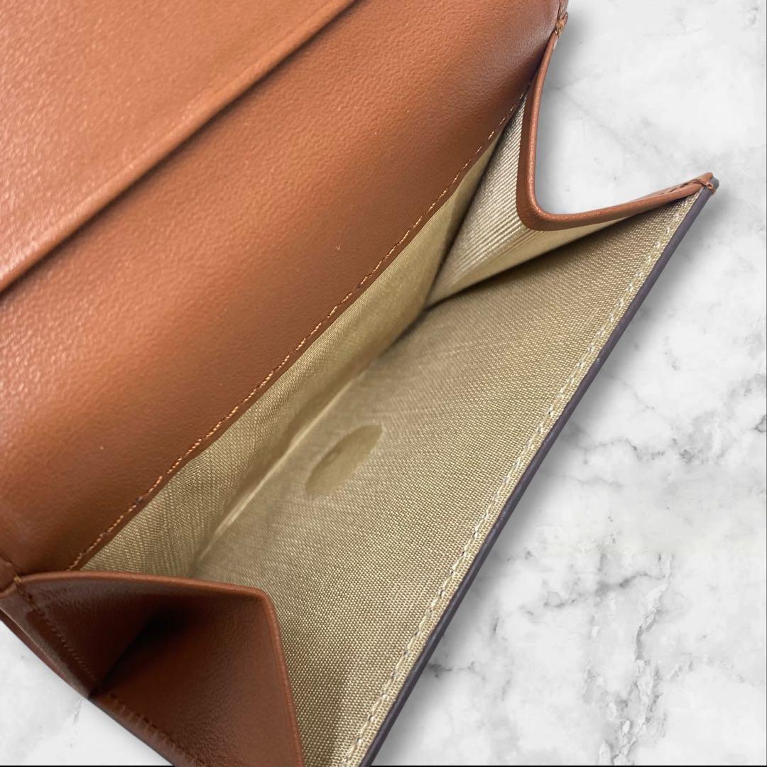 LANVIN en Bleu 財布 ヴィジュ ランバン キャメル レザー 茶