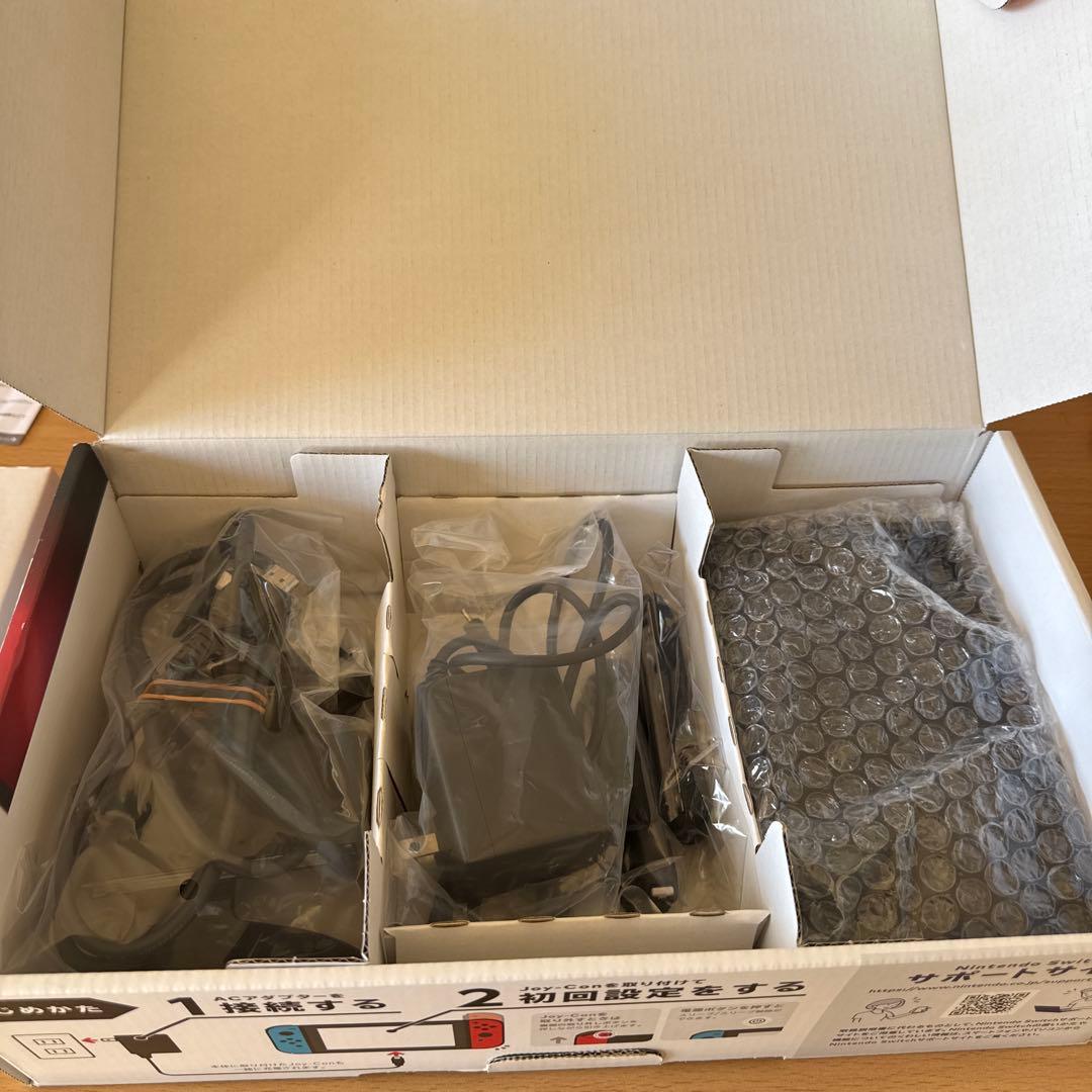 【箱付き】Nintendo Switch 本体 青/赤Joy-Con,付属品付き