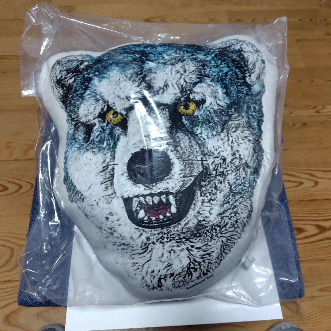 MAN WITH A MISSION オオカミクッション 約45cm