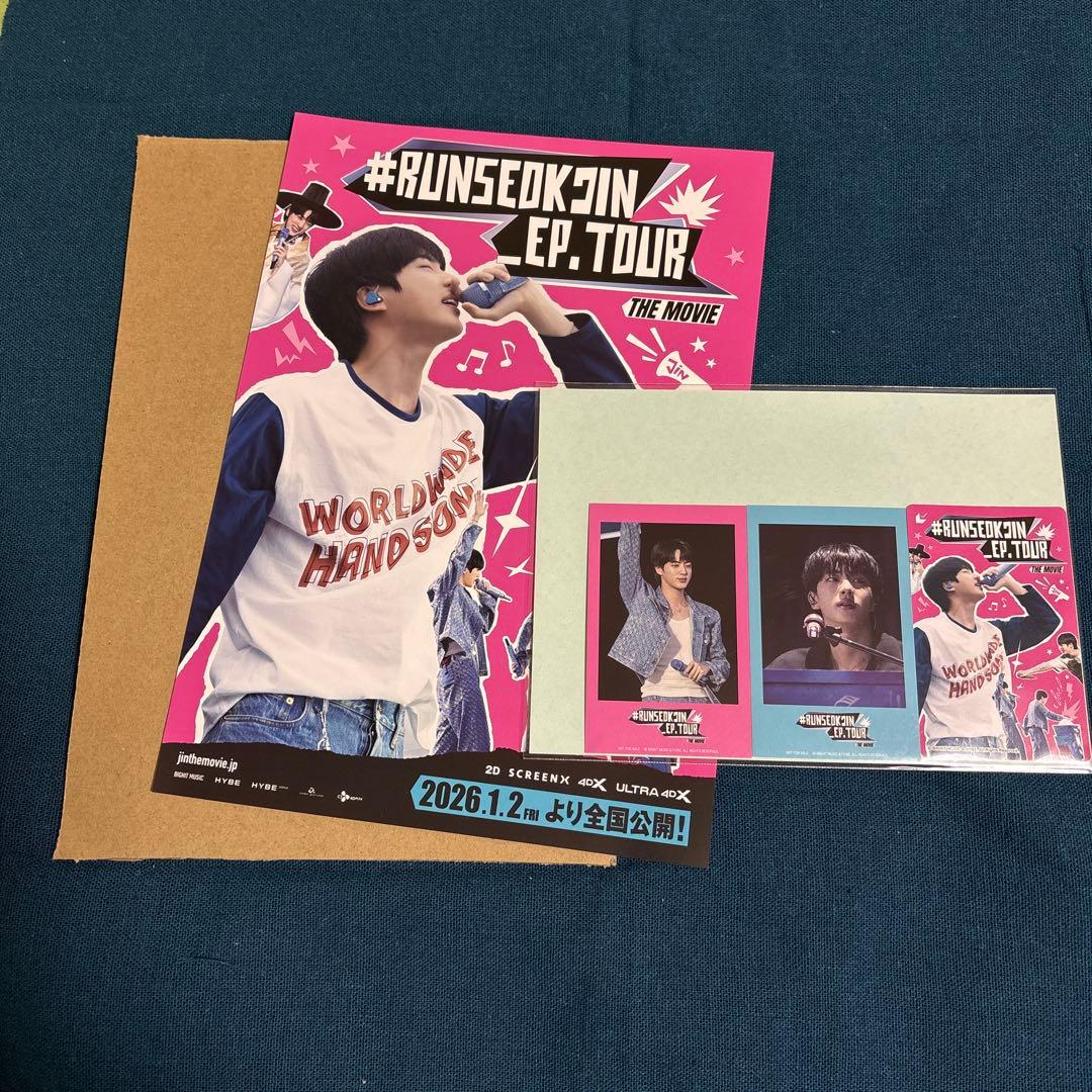 RUNSEOKJIN_EP.TOUR in JAPAN チェキ風フォトカード BTS ジン 映画