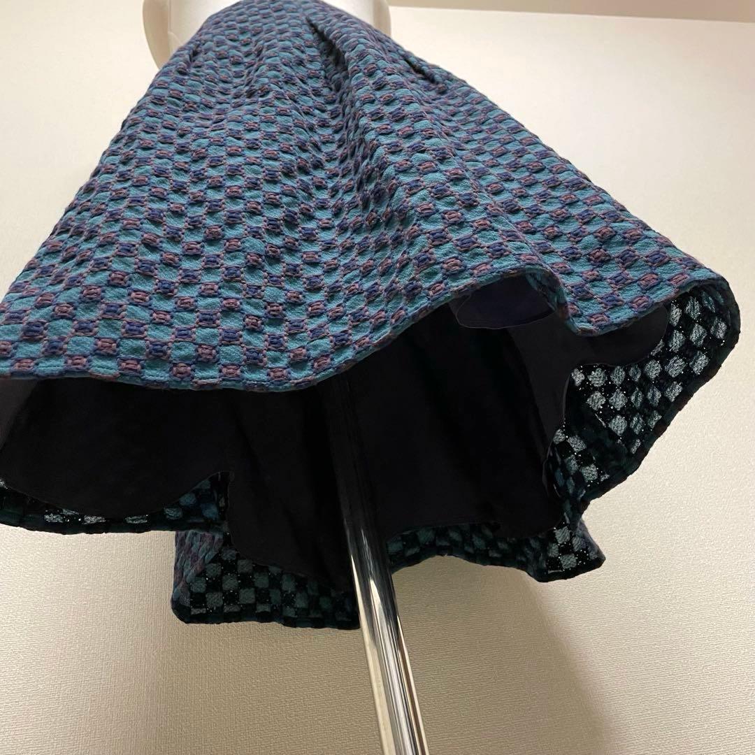 【新品タグ付き】Sybilla ジャガード織高級感エレガントフレアスカート