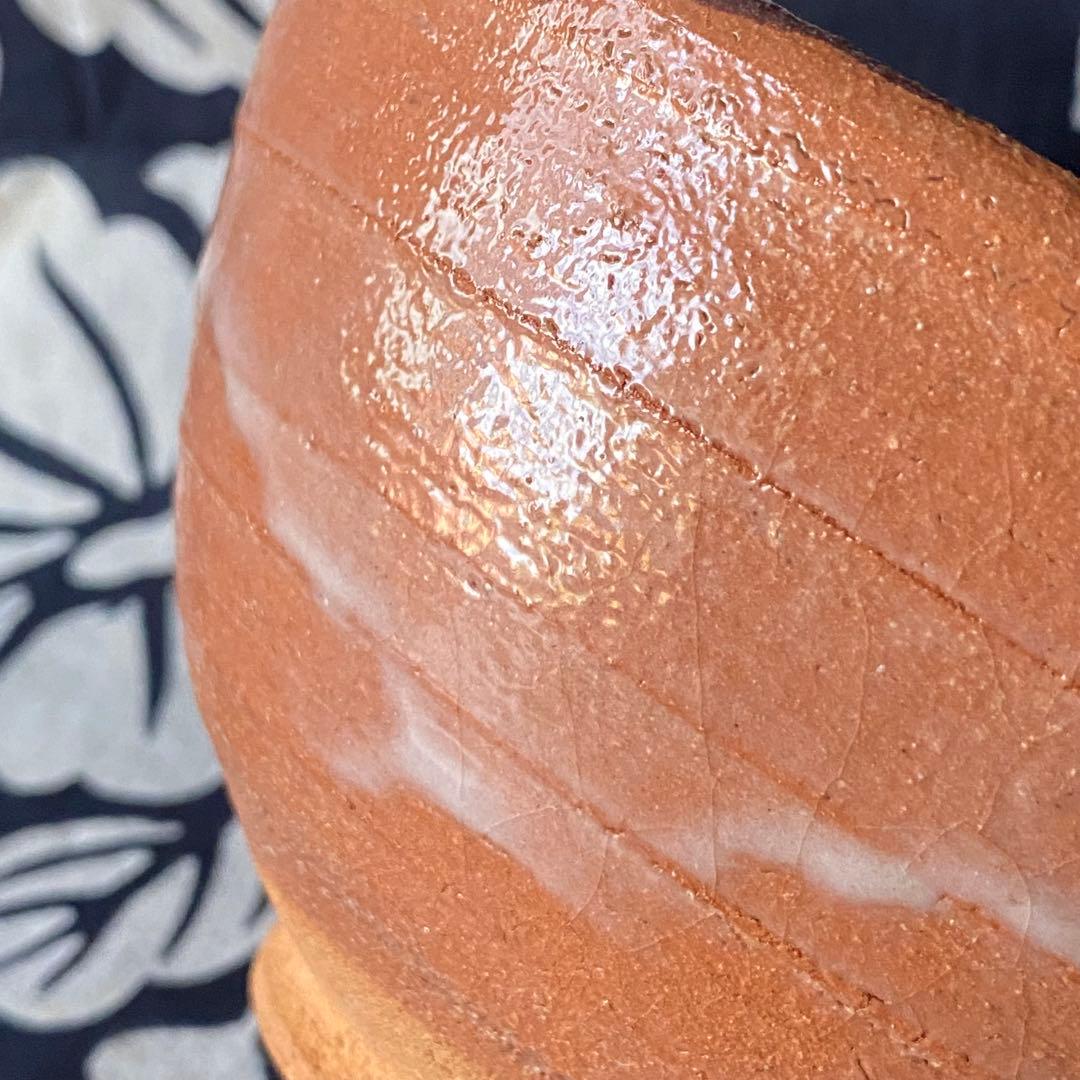 中里嘉孝 唐津皮鯨茶盌 / 唐津焼 皮鯨茶碗 共箱・共布有り