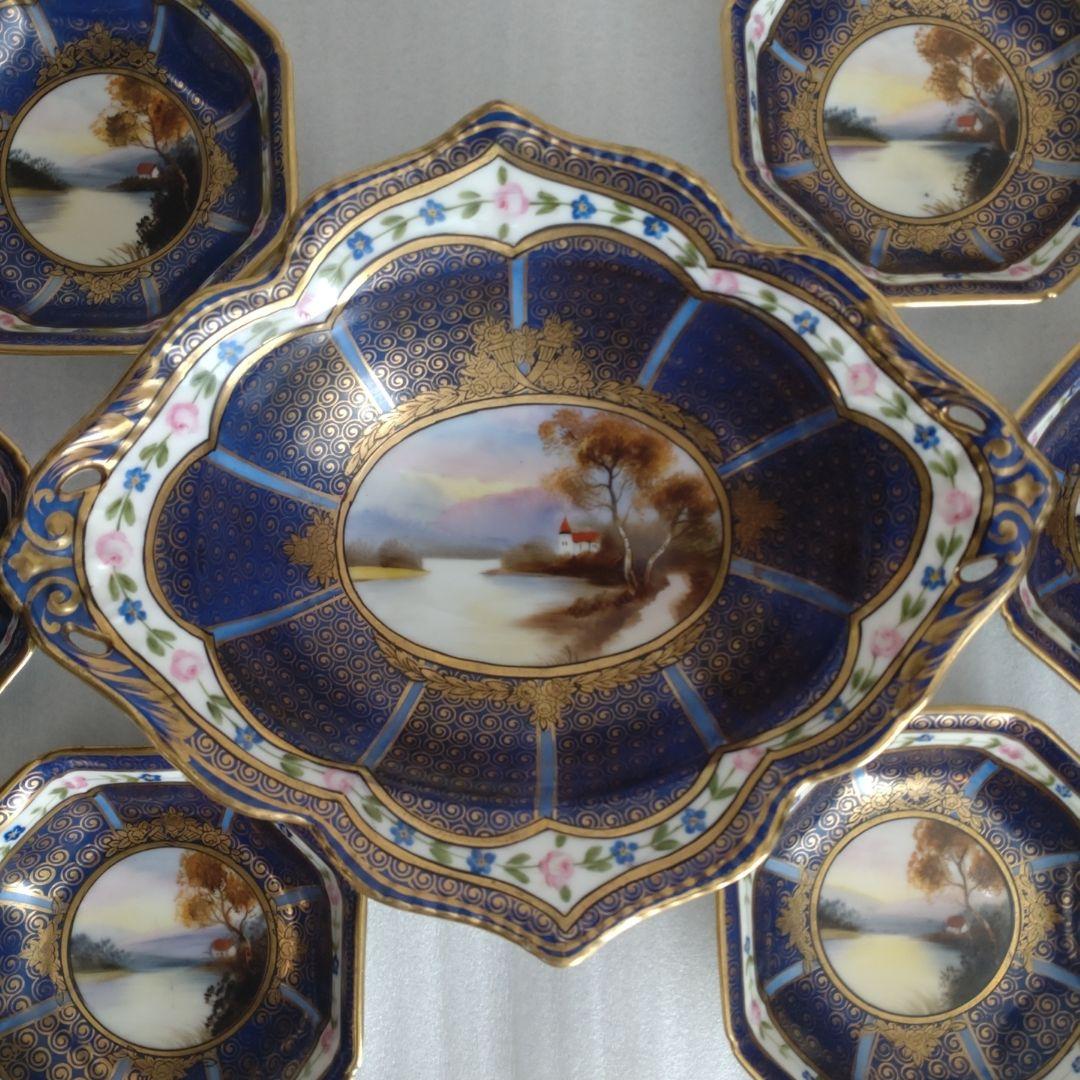 オールドノリタケ大鉢1・小皿6枚セット