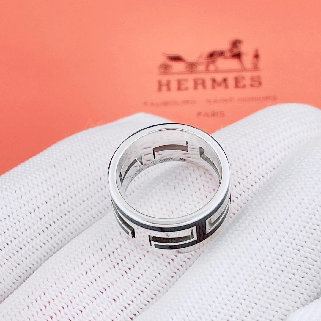◇エルメス◇ 新品仕上済 ムーヴ ムーブアッシュ リング 9号 925 7.1g