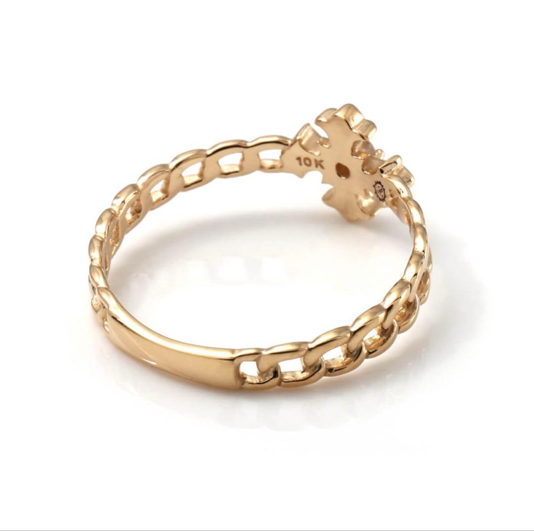 AVALANCHE 10Kゴールド クロスリング 箱付き